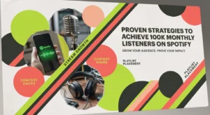 Read more about the article Proven Strategies to Achieve 100K Monthly Listeners on Spotify